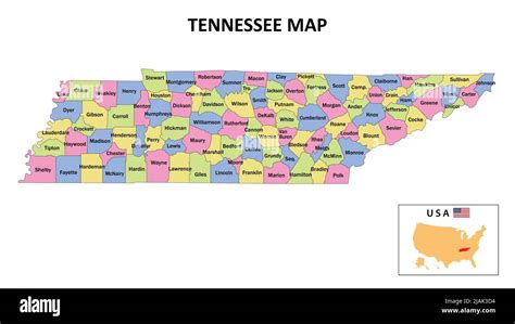 Tennessee Map State And District Map Of Tennessee Political Map Of