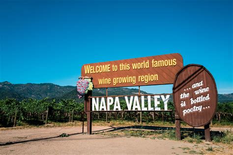 Welcome Sign Of Napa Valley California Ccartoday Contra Costa