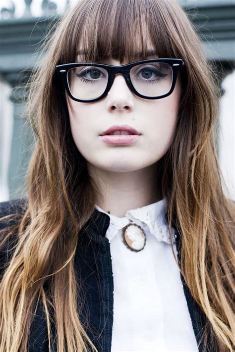 You'll need to consider 3 things before deciding whether to cut bangs, or not. Fashion Envy | C'est la fête! | Bangs and glasses, Hipster ...