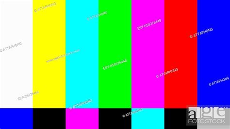 Tv Colour Bars Test Card Screen Smpte Television Color Test