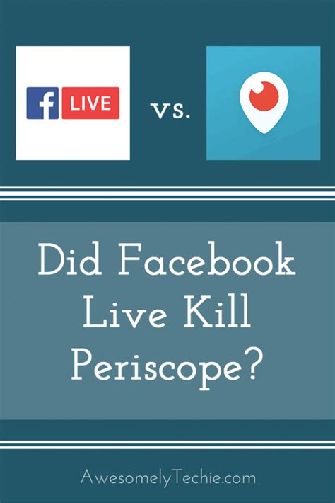 Should You Use Facebook Live or Periscope? | Awesomely Techie