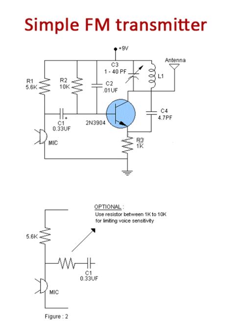 Simple Transmitter And Receiver Circuit Circuit Diagram