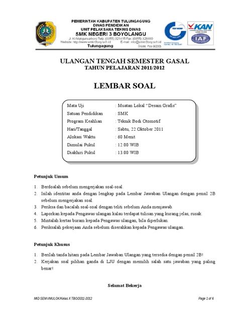 Home » pendidikan » latihan soal » 15 contoh soal pilihan ganda bahasa inggris tentang modal dan jawaban. Soal Dan Jawaban Desain Grafis Pilihan Ganda | contoh soal ...