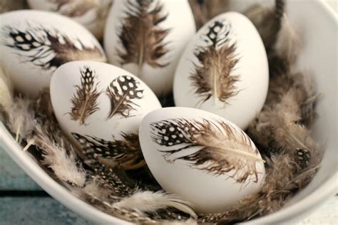 Feather Easter Eggs Frugal Mom Eh