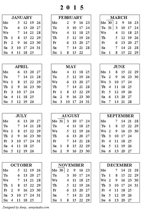 Free Printable Calendars And Planners For Past Years
