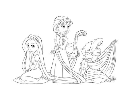 Elsa Mermaid Coloring Pages At Free Printable