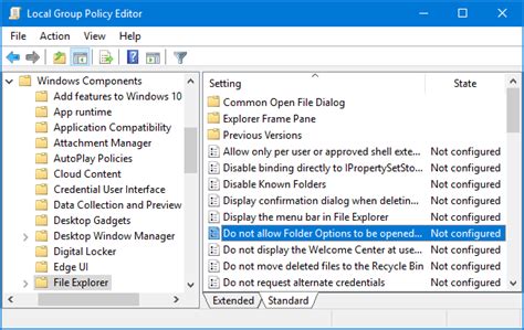 Enable Or Disable Folder Options In Windows 10 8 7 Password Recovery