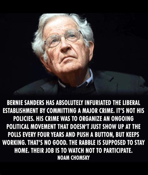 I think that's a mistake. Noam Chomsky on Bernie : SandersForPresident