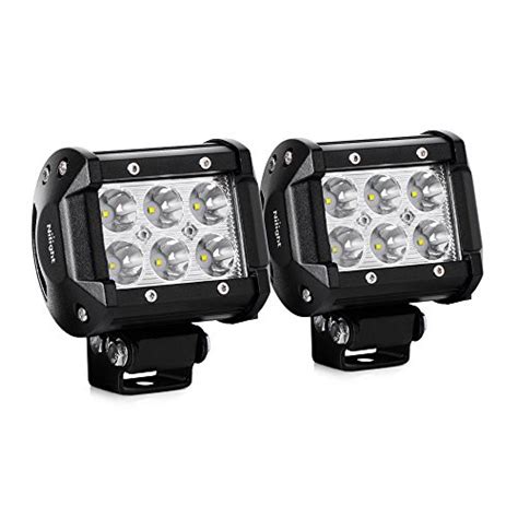 Buy Nilight 2x Slim 18w Flood 4 Inch Cree Led Work Light Marine Jet