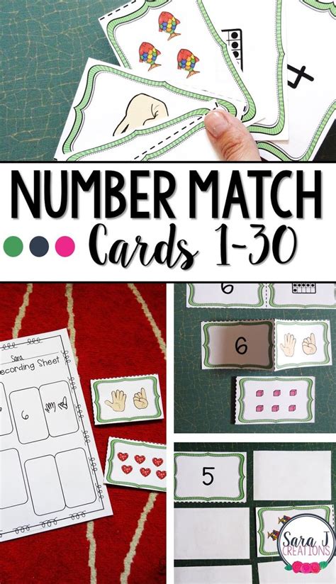 Winner Wednesday Number Match Cards Prek Ideas Numbers Preschool