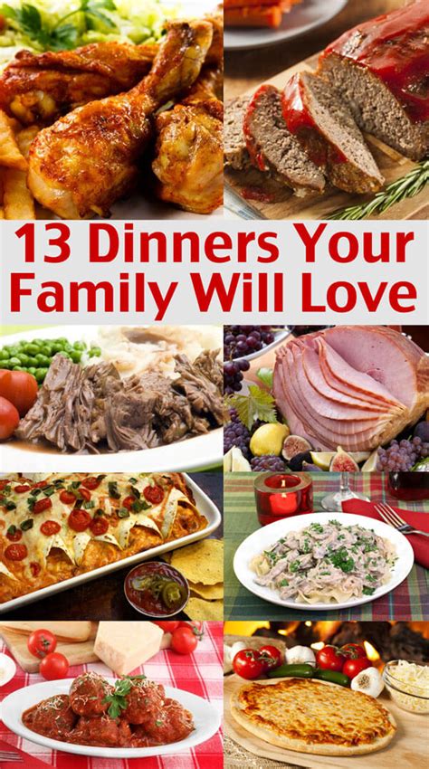 Try a few of these ideas, and you'll have the merriest bunch around. Easy Family Menu Ideas - Dinners Your Family Will Love