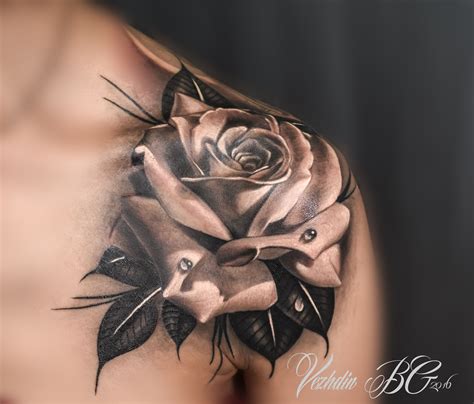 Rose Tattoo Black And White Tattoos For Daughters Trendy Tattoos