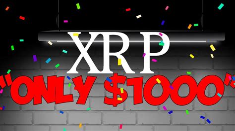 You are over over over over optimistic about it! Ripple XRP $1000 INVESTED TODAY WILL BE LIFE CHANGING ...