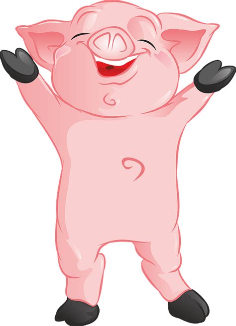 Happy Pig Png Image Happy Pig Pig Clipart Cartoon Com