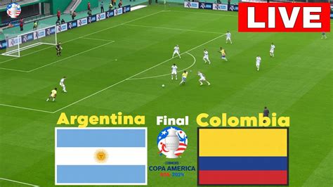 Live Argentina Vs Colombia I Copa America Final Match Full Live Streaming I Efootball