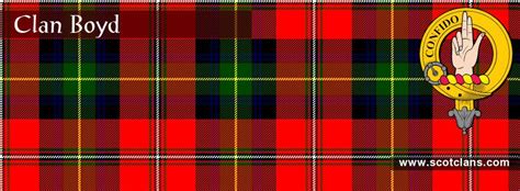 Clan Boyd Tartan And Crest Scottishclansclan