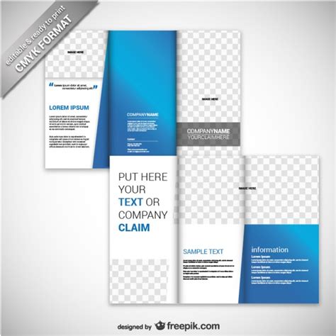 Using free brochure templates you can design all kinds of brochures with minimum effort. Business brochure template Vector | Free Download