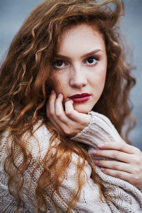 Girl With Freckles Portrait By Stocksy Contributor Jovana Rikalo