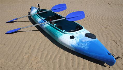 The rudder is a must but it tracks nice, does ok for speed (gps 3.5 easy 4.0 pushing and 5.3 wide open)super stable and forgiving. 2-Up Double Sit-in Kayak made in Australia by Australis ...