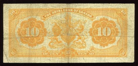 Maybe you would like to learn more about one of these? Royal Bank of Canada $10, 1913