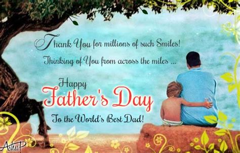 Thinking Of You From Across The Miles Free Happy Fathers Day Ecards