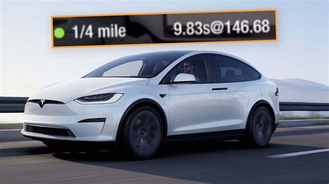 Watch A Tesla Model X Plaid Suv Run A 9 Second Quarter Mile On The Street