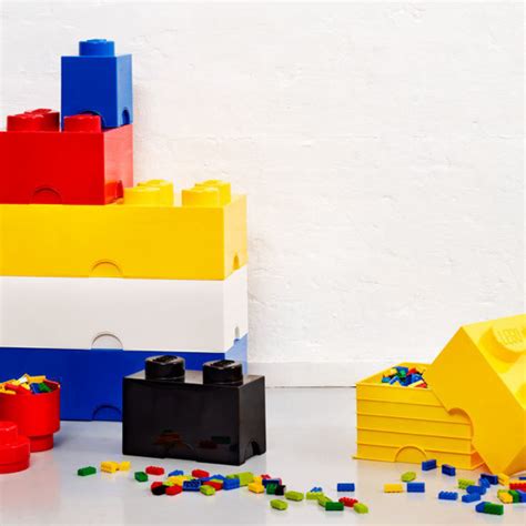 Lego Storage Bricks / Boys room storage ideas / toy storage idea / affliate | Lego storage boxes ...