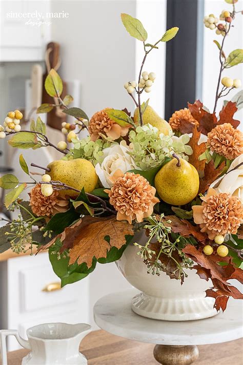 Fall Flower Arrangements Fake Flower Ideas Be Brave And Bloom