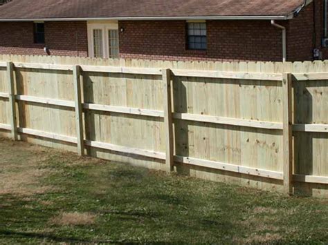 Traditional Natural Wood Privacy Fence Bryant Fence Company