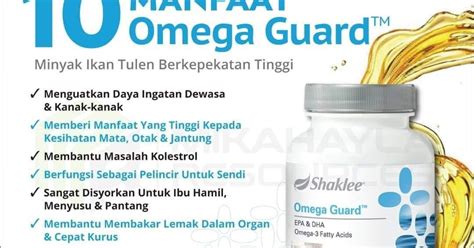 1) epa membantu mengelakkan pembekuan xarah maka dapat mengelakkan masalah strok dan salur darah tersumbat. AHZ VITAMIN SHOP: OMEGA GUARD SHAKLEE BAIK UNTUK KANAK-KANAK