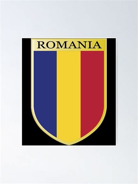 Romania Emblem Romanian Flag Sticker Poster For Sale By