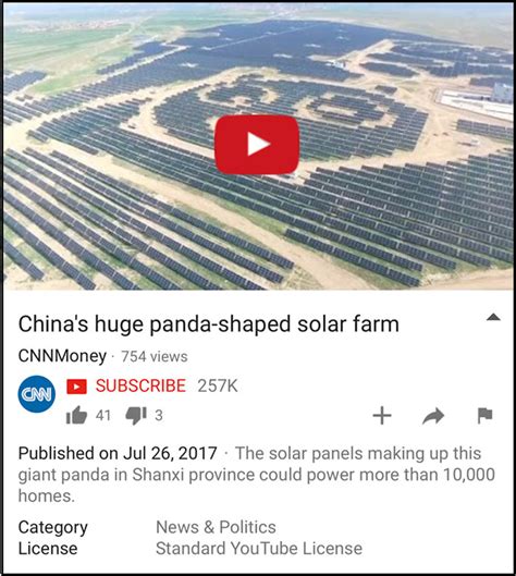 Cnn：chinas Huge Panda Shaped Solar Farm