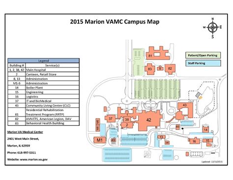 Campus Map Va Marion Health Care Veterans Affairs