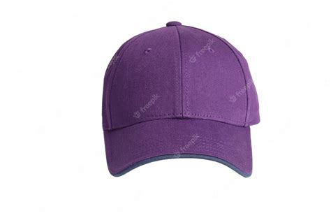 Premium Photo Purple Cap On White Background