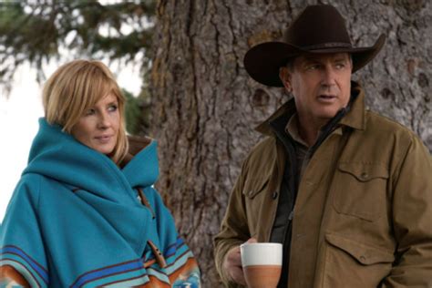 Yellowstones Kevin Costner And Kelly Reilly Rib On Their On Set