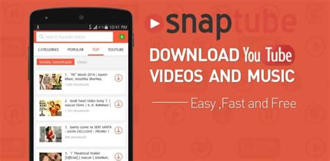Da clic en el botón de descarga. SnapTube: Descarga Música en Mp3 de YouTube - APK para Android