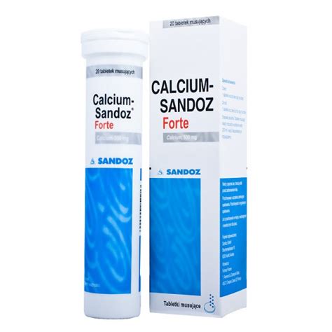 Calcium Sandoz Forte 500 Mg X 20 Comp Efervescente Farmacia Santos Salvador