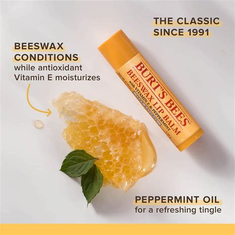 Burts Bees Lip Balm Moisturizing Lip Care 100 Natural Original