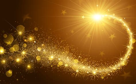 Dazzling Light Golden Poster Background, Dazzling, Golden, Light