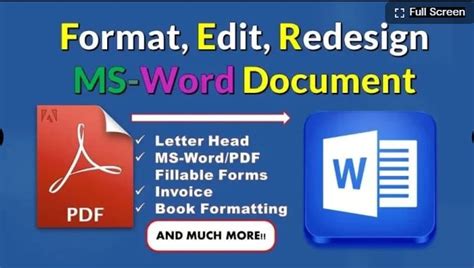 Professional Editformat And Redesign Word Document By Gizze1 Fiverr