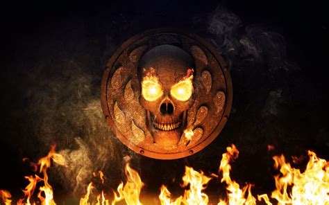 Skull On Fire Wallpapers ·① Wallpapertag