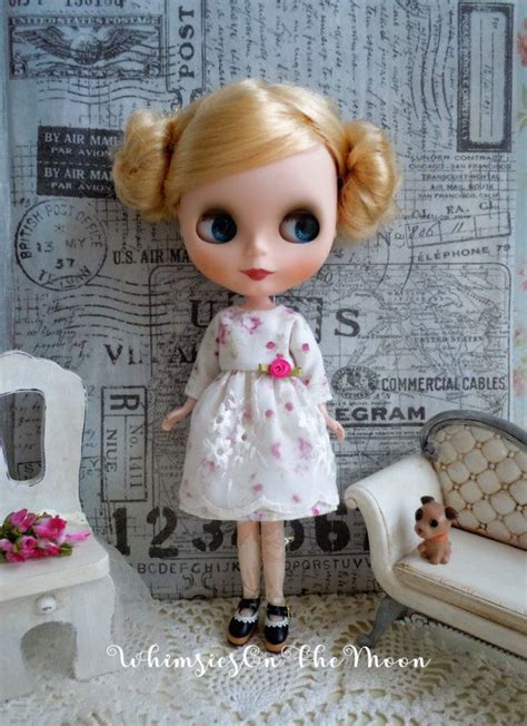 Blythe Vintage Roses With Full Lace Overskirt Dress Fits Etsy