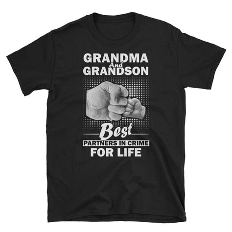Grandma And Grandson Best Partners For Life T Shirt Grandma Etsy