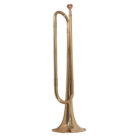 Htovila B Flat Bugle Call Trumpet Brass Material With Mouthpiece For