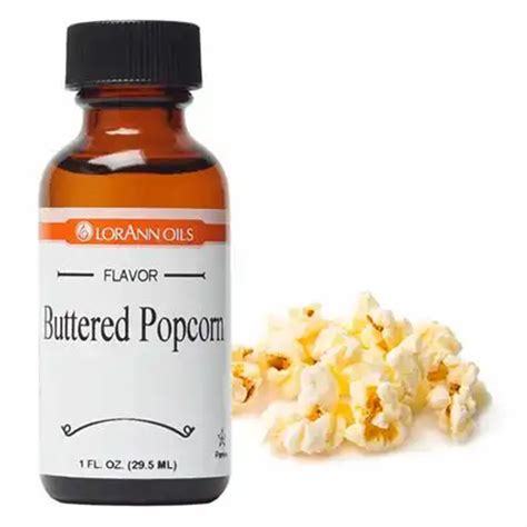 Buttered Popcorn 1oz 295ml Lorann Oil Flavouring Kiwicakes