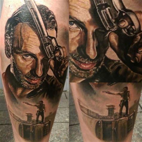 Rick grimes tattoo done by adam blakey at slawit ink tattoo studio huddersfield, uk. Seerix: Rick from Walking Dead | Tattoos von Tattoo ...