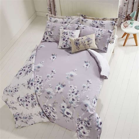 Delphine Mauve Bed Linen Collection Dunelm Duvet Sets Bed Mauve