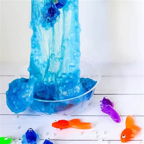 Ocean Slime Recipe How To Make Ocean Blue Slime With Clear Glue