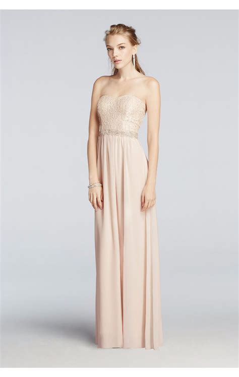 Strapless Sweetheart Neckline Chiffon Prom Dress With Beaded Sash X HVSD CADX HVSD