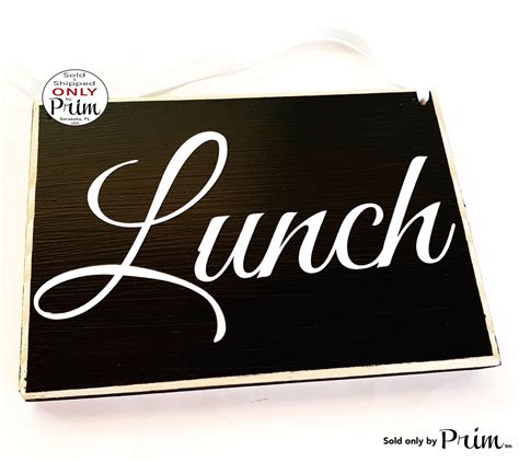 8x6 Lunch Custom Wood Break Business Sign Designs By Prim